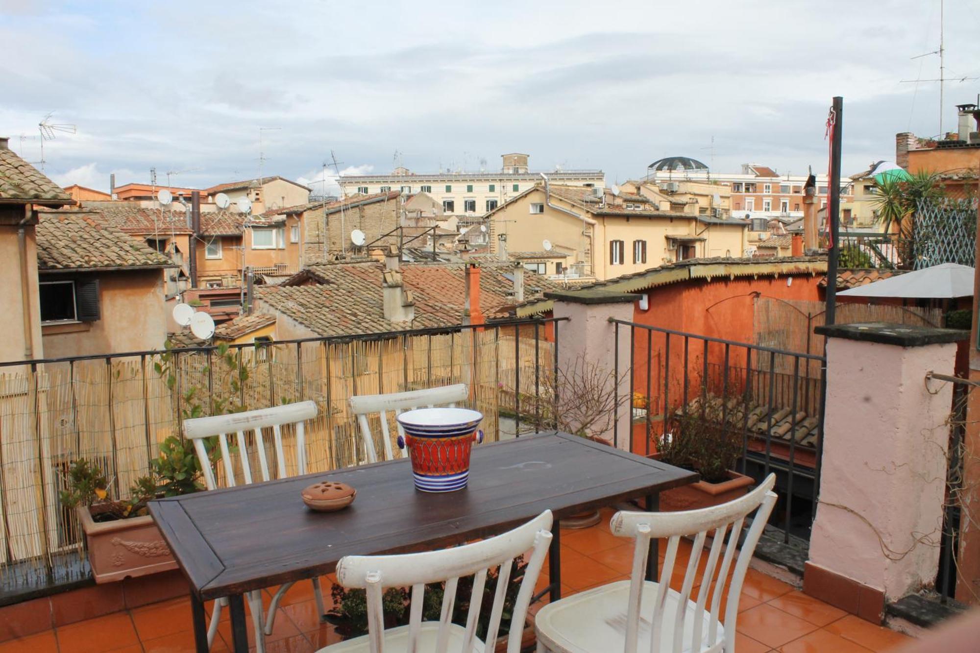 Casa Greco - Attico Con Terrazza, Trastevere Rom Eksteriør billede